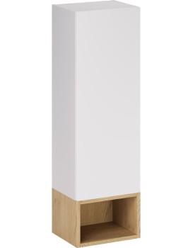 Závěsná koupelnová skříňka Aster 30 cm dub cremona/bílá