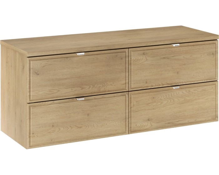 Závěsná skříňka pod umyvadlo Terra s deskou 120 cm dub cremona
