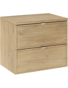 Závěsná skříňka pod umyvadlo Terra s deskou 60 cm dub cremona