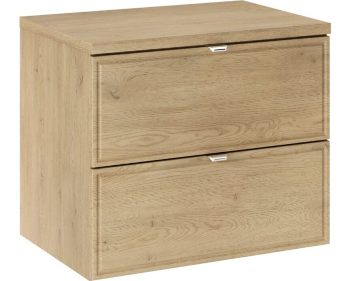 Závěsná skříňka pod umyvadlo Terra s deskou 60 cm dub cremona