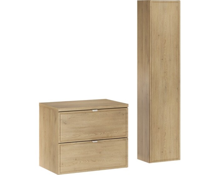 Koupelnová sestava Terra s deskou a skříňkami 60 cm dub cremona