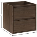 Závěsná skříňka pod umyvadlo Villa 50 cm ořech