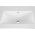 Závěsná skříňka Viola Lava se zápustným umyvadlem 80 cm dub cremona