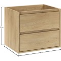 Závěsná skříňka pod umyvadlo Viola 60 cm dub cremona