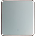 Dotykové nástěnné zrcadlo s LED osvětlením VEGA 60x65 cm černé 