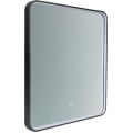 Dotykové nástěnné zrcadlo s LED osvětlením VEGA 60x65 cm černé 