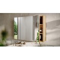 Závěsná koupelnová skříňka se zrcadlem UNI 80 cm dub coast evoke