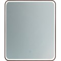 Dotykové nástěnné zrcadlo s LED osvětlením VEGA 65x80 cm černé 