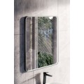 Dotykové nástěnné zrcadlo s LED osvětlením VEGA 65x80 cm černé 
