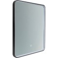 Dotykové nástěnné zrcadlo s LED osvětlením VEGA 65x80 cm černé 