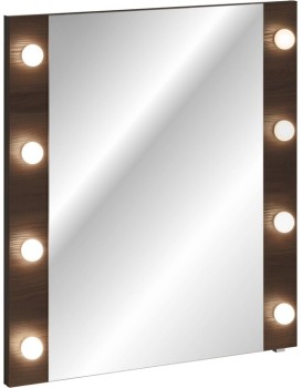 Nástěnné LED zrcadlo Dorothy 80 cm dub ristretto