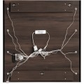 Nástěnné LED zrcadlo Dorothy 80 cm dub ristretto