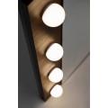 Nástěnné LED zrcadlo Dorothy 80 cm dub ristretto
