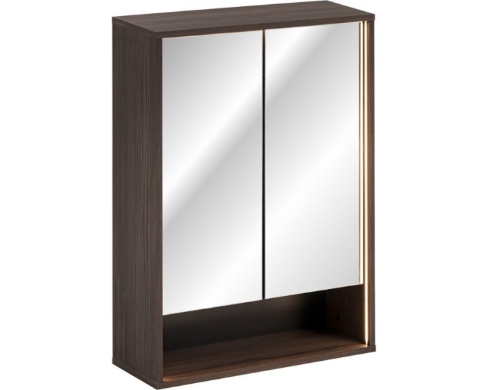 Závěsná LED zrcadlová skříňka Dorothy 84-60-2D dub ristretto