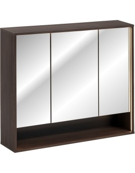Závěsná LED zrcadlová skříňka Dorothy 84-100-3D dub ristretto