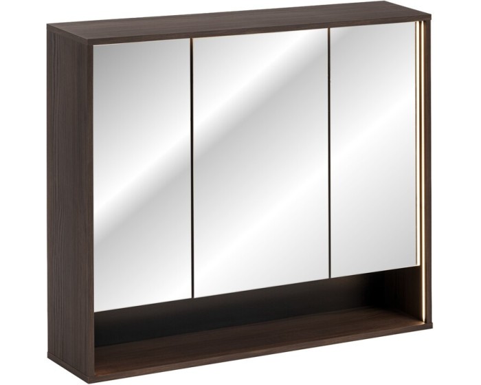 Závěsná LED zrcadlová skříňka Dorothy 84-100-3D dub ristretto