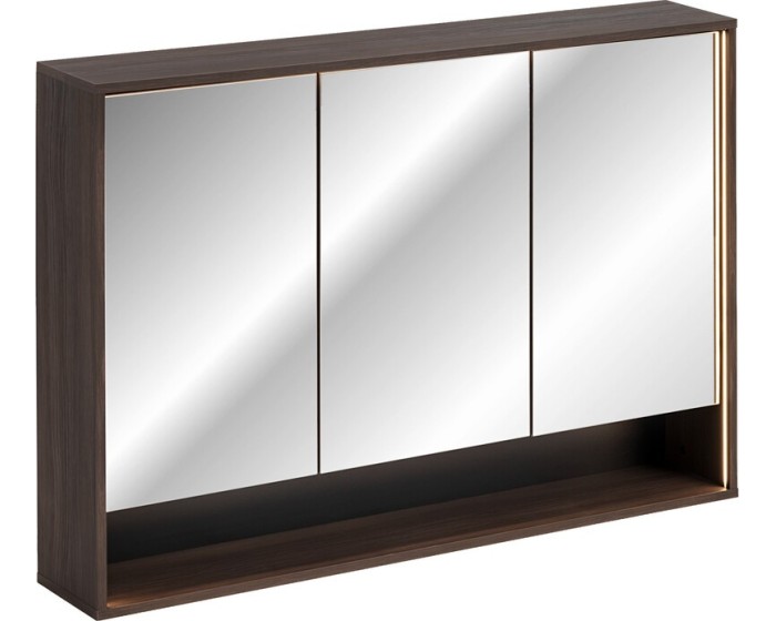 Závěsná LED zrcadlová skříňka Dorothy 84-120-3D dub ristretto