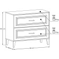 Skříňka pod umyvadlo Dorothy s deskou 100 cm dub ristretto