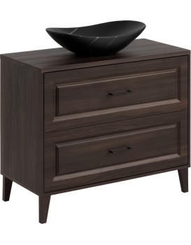 Koupelnová skříňka Dorothy Lena s deskou a umyvadlem 100 cm dub ristretto