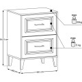 Skříňka pod umyvadlo Dorothy s deskou 60 cm dub ristretto