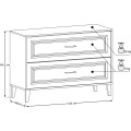 Skříňka pod umyvadlo Dorothy s deskou 120 cm dub ristretto