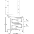 Koupelnová sestava Dorothy s deskou a zrcadlem 80 cm dub ristretto
