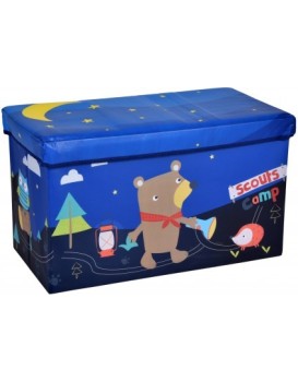 Skládací taburet Teddy modrý