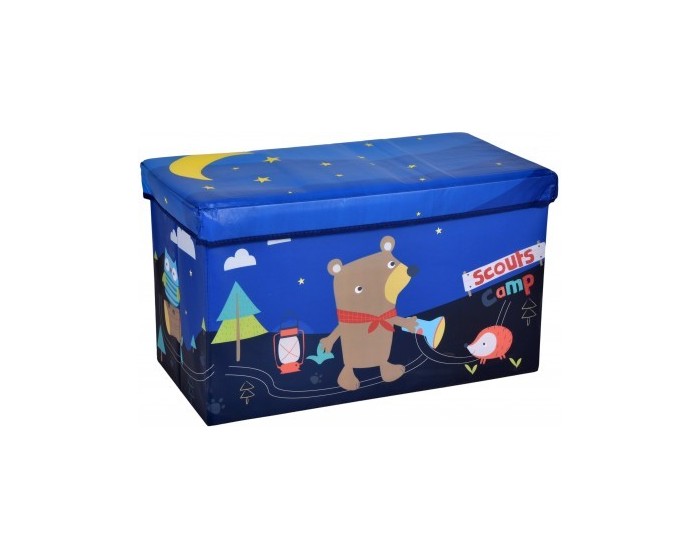 Skládací taburet Teddy modrý