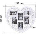 Fotorámeček ve tvaru srdce Breva 10x15 cm