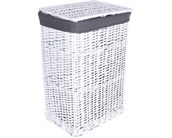 Proutěný koš VARITAS 72 l bílý