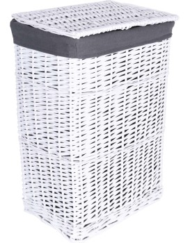 Proutěný koš VARITAS 114 l bílý