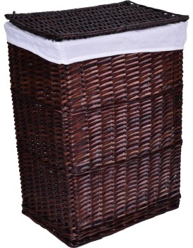 Proutěný koš - hnědý 114 L