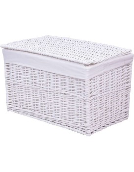 Proutěný koš - bílý 160 L