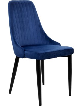 Židle LORIENT VELVET modrá