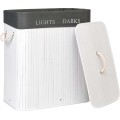 Bambusový koš na prádlo 100l Lights Dark bílo-šedý