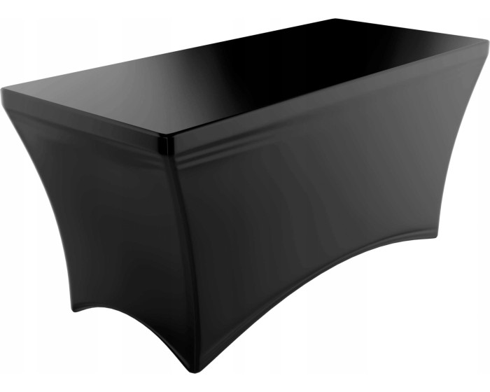 Elastický potah na cateringový stůl PELY 180 cm černý