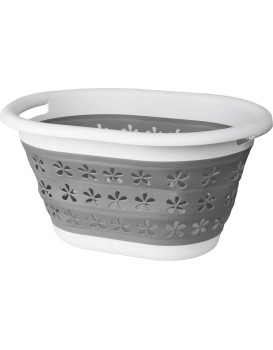 Oválná miska 50x37 cm šedá 25L Compact