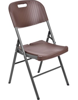Skládací židle Rattan - hnědá