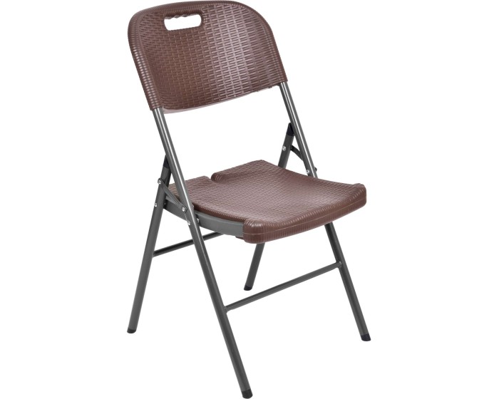 Skládací židle Rattan - hnědá