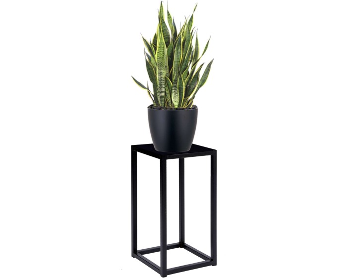 Stojan na květiny Piatto 40 cm černý