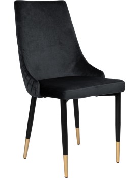 Čalouněná designová židle ForChair V černá