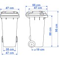 Sada popelnic 3ks - 120l