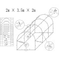 Fóliovník AUREA 2x3,5m zelený