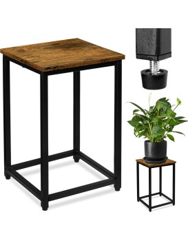 Květinový stojan Loft Arben 40 cm černý/dub