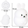 Dětská stolní LED lampa Mooni bílá