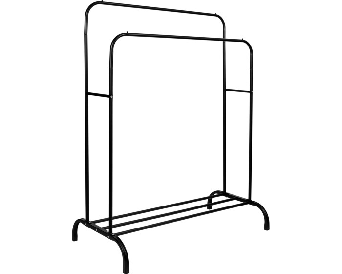 Dvojitý věšák BENI 110 cm černý