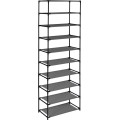 Textilní botník LEA 57 cm antracitový