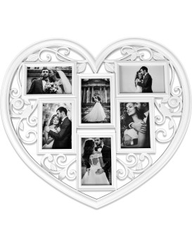 Fotorámeček ve tvaru srdce Breva 10x15 cm