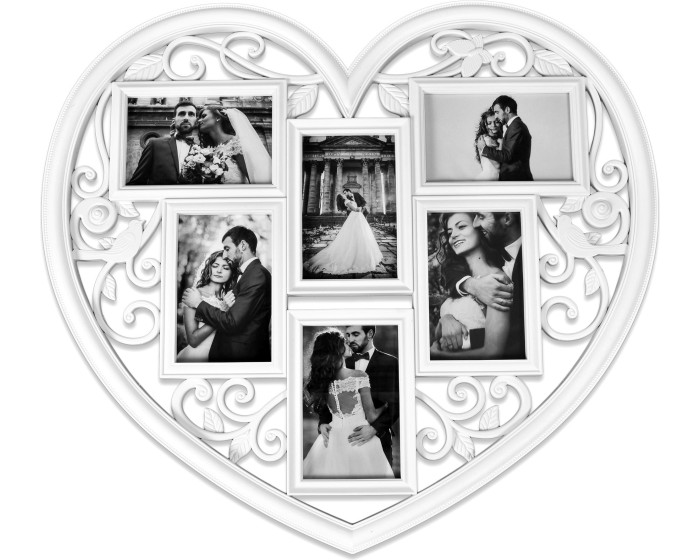 Fotorámeček ve tvaru srdce Breva 10x15 cm