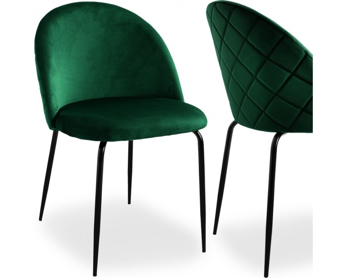 Čalouněná designová židle ForChair IV zelená